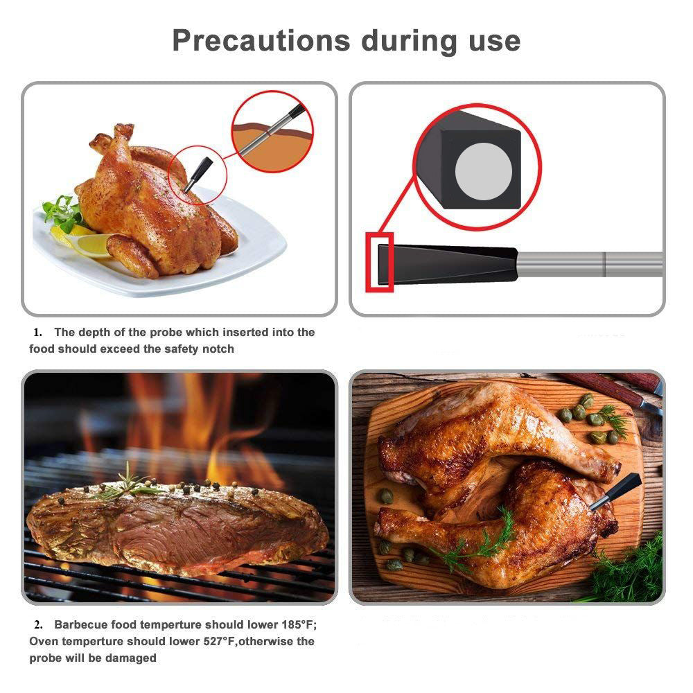 TY520 Kitchen Barbecue Smart Thermometer Food Baking Thermometer Lightweight Waterproof Temperature Meter TY520 Kitchen Barbecue Smart Thermometer Food Baking Thermometer Lightweight Waterproof Temperature Meter